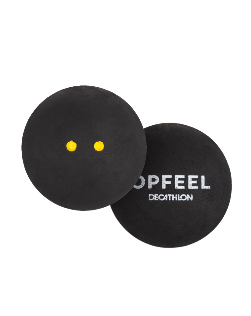 double yellow dots squash ball